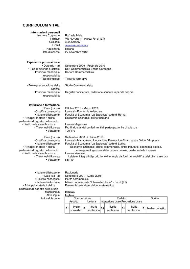 curriculum vitae europass commercialista curriculum vitae europass commercialista
